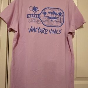 Vineyard Vines pickleball  Pink Graphic T-Shirt
